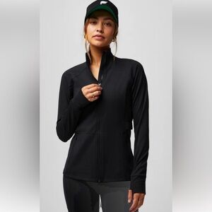 Like new XS Fabletics black mesh sport pullover 1/4 zip trinity performance XS